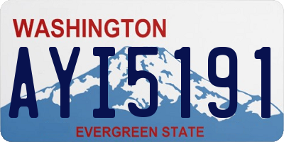 WA license plate AYI5191