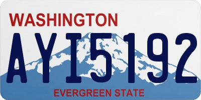 WA license plate AYI5192