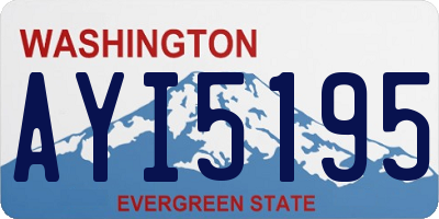 WA license plate AYI5195