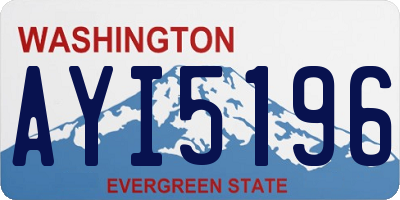 WA license plate AYI5196