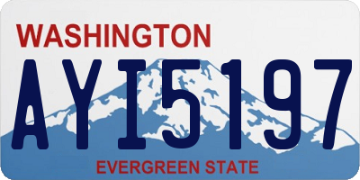WA license plate AYI5197