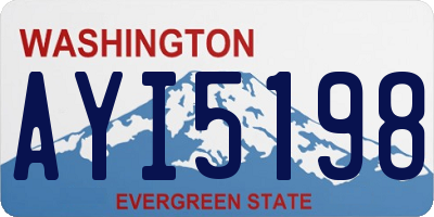 WA license plate AYI5198