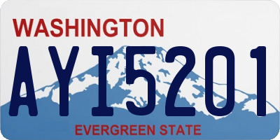 WA license plate AYI5201