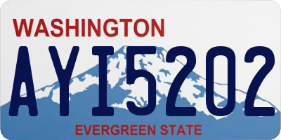 WA license plate AYI5202