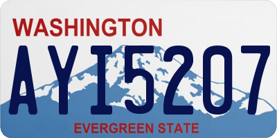 WA license plate AYI5207