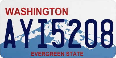 WA license plate AYI5208