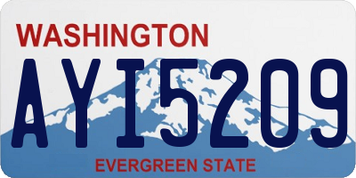 WA license plate AYI5209