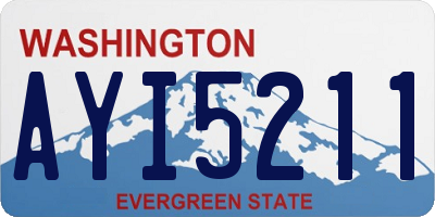 WA license plate AYI5211