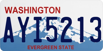 WA license plate AYI5213