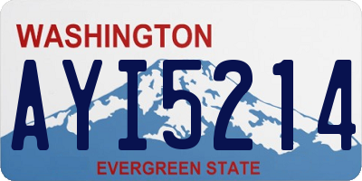 WA license plate AYI5214