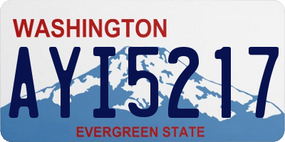 WA license plate AYI5217