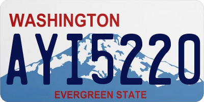 WA license plate AYI5220