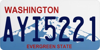 WA license plate AYI5221