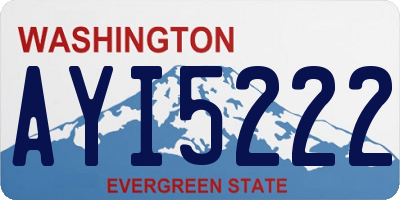 WA license plate AYI5222