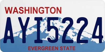 WA license plate AYI5224