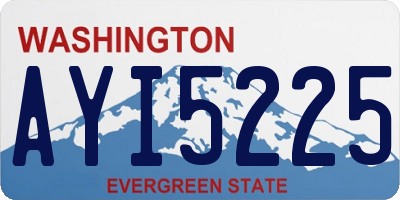 WA license plate AYI5225