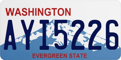 WA license plate AYI5226