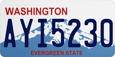 WA license plate AYI5230