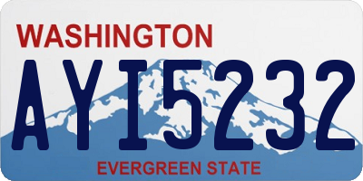WA license plate AYI5232