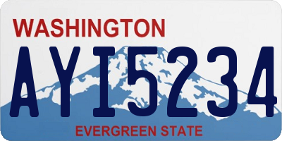 WA license plate AYI5234