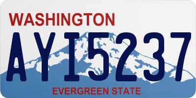 WA license plate AYI5237