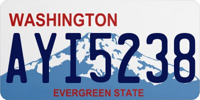 WA license plate AYI5238