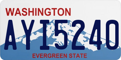 WA license plate AYI5240