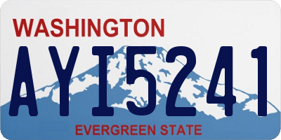 WA license plate AYI5241