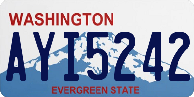 WA license plate AYI5242