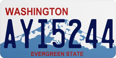 WA license plate AYI5244