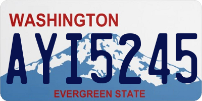 WA license plate AYI5245