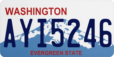 WA license plate AYI5246