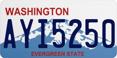 WA license plate AYI5250