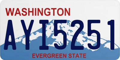 WA license plate AYI5251