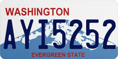 WA license plate AYI5252