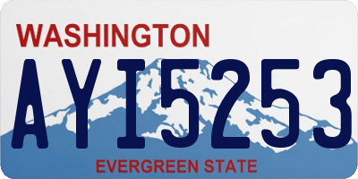 WA license plate AYI5253