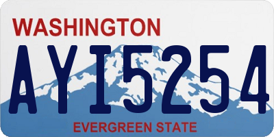 WA license plate AYI5254