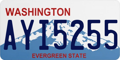 WA license plate AYI5255