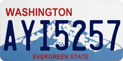 WA license plate AYI5257
