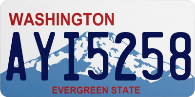 WA license plate AYI5258