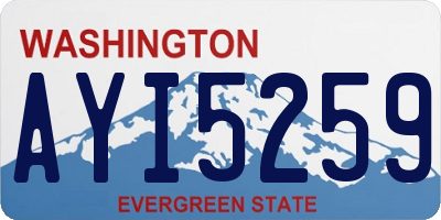 WA license plate AYI5259