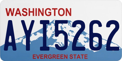 WA license plate AYI5262