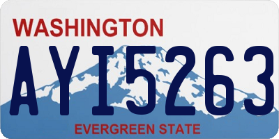 WA license plate AYI5263