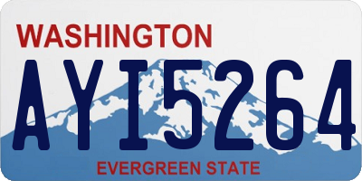 WA license plate AYI5264