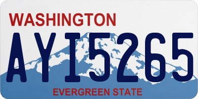 WA license plate AYI5265
