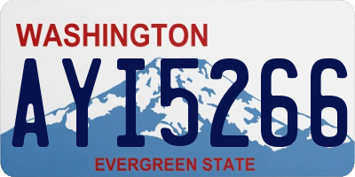 WA license plate AYI5266