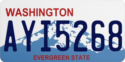 WA license plate AYI5268