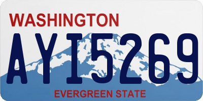 WA license plate AYI5269