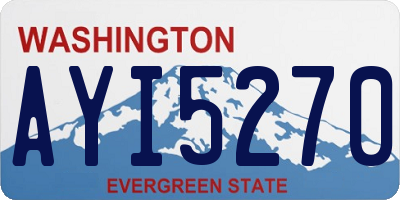 WA license plate AYI5270