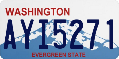WA license plate AYI5271